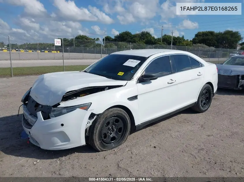 2014 Ford Police Interceptor VIN: 1FAHP2L87EG168265 Lot: 41504331