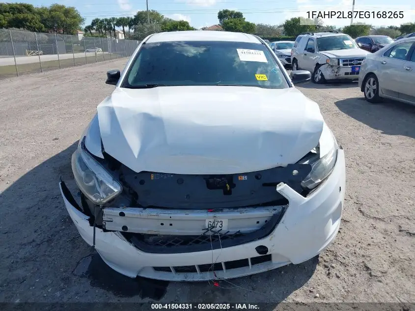 2014 Ford Police Interceptor VIN: 1FAHP2L87EG168265 Lot: 41504331