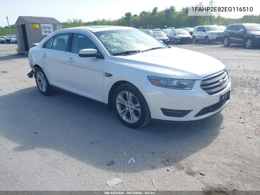 2014 Ford Taurus Sel VIN: 1FAHP2E82EG116510 Lot: 42231520
