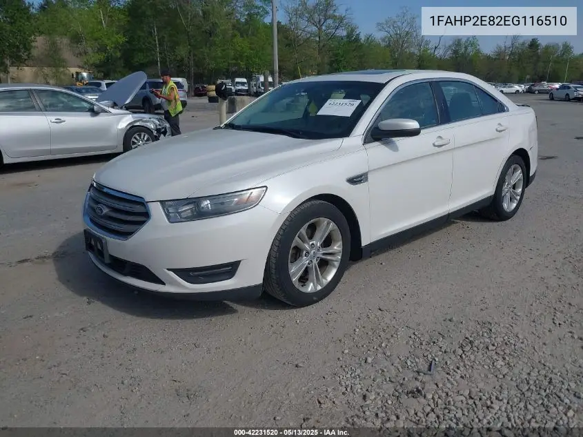 2014 Ford Taurus Sel VIN: 1FAHP2E82EG116510 Lot: 42231520