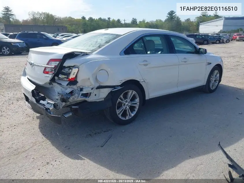 2014 Ford Taurus Sel VIN: 1FAHP2E82EG116510 Lot: 42231520