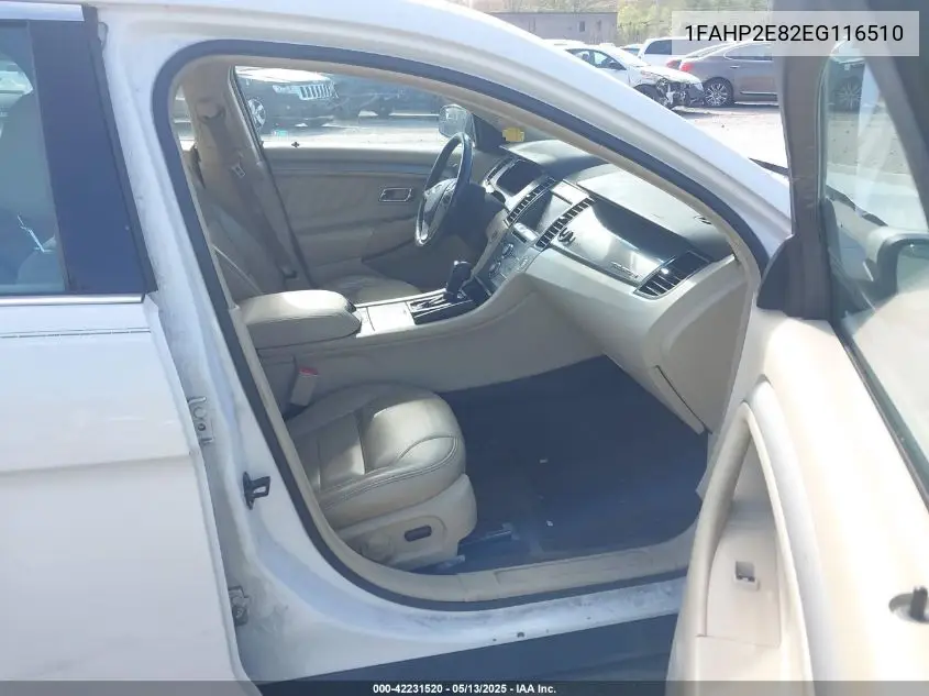 2014 Ford Taurus Sel VIN: 1FAHP2E82EG116510 Lot: 42231520