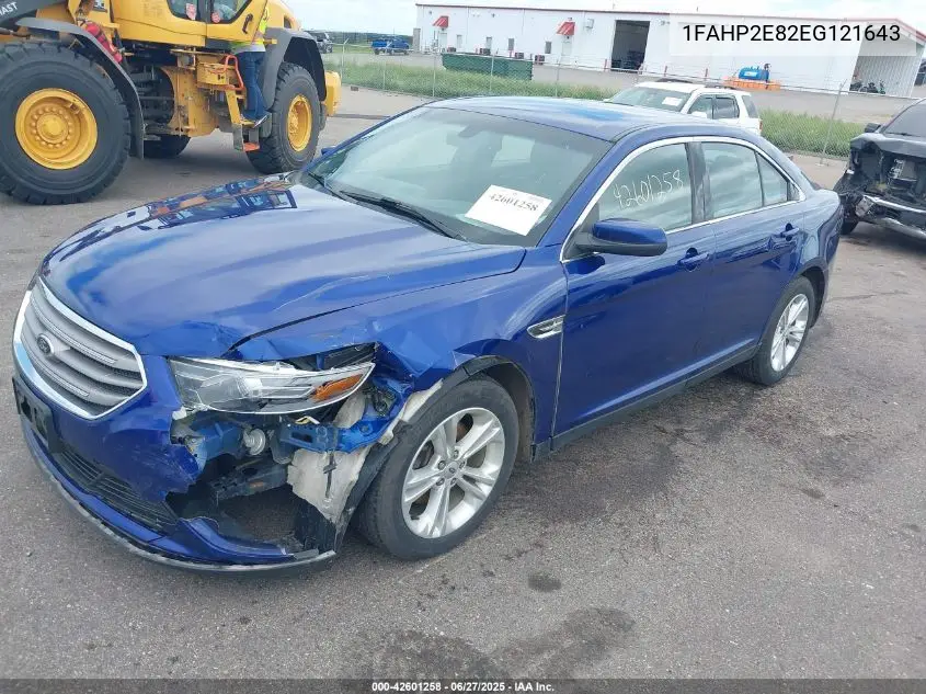 2014 Ford Taurus Sel VIN: 1FAHP2E82EG121643 Lot: 42601258