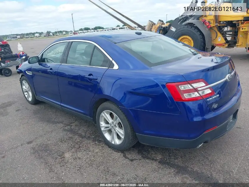 2014 Ford Taurus Sel VIN: 1FAHP2E82EG121643 Lot: 42601258