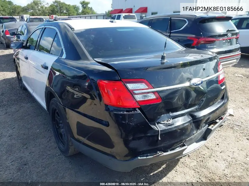 2014 Ford Taurus Police Interceptor VIN: 1FAHP2MK8EG185666 Lot: 42608018