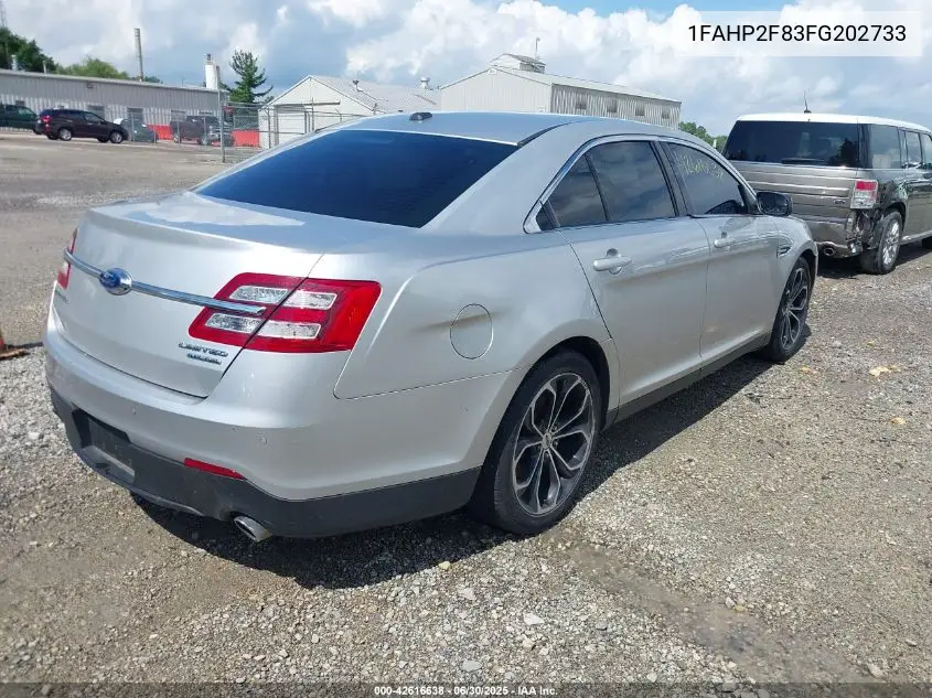 2015 Ford Taurus Limited VIN: 1FAHP2F83FG202733 Lot: 42616638
