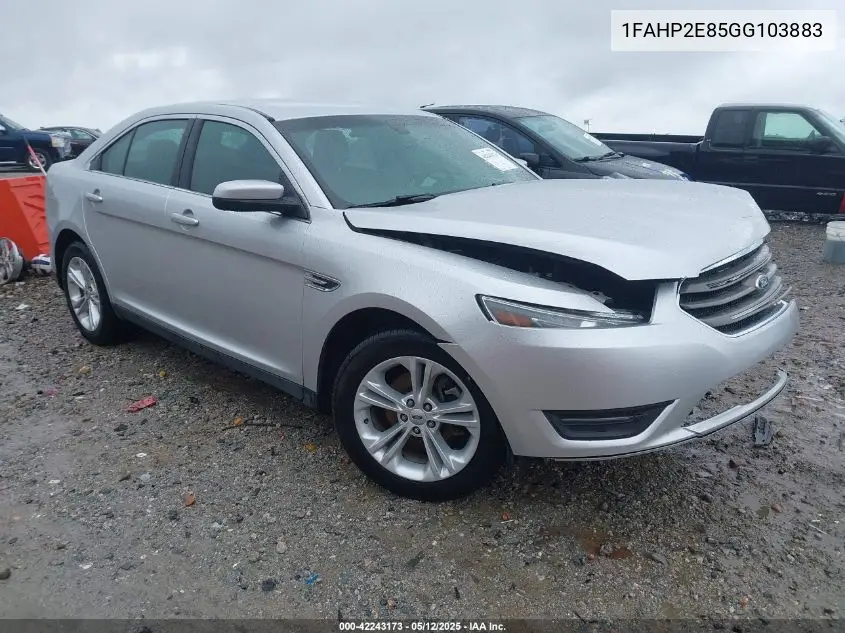 2016 Ford Taurus Sel VIN: 1FAHP2E85GG103883 Lot: 42243173