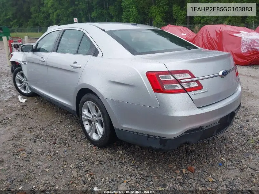 2016 Ford Taurus Sel VIN: 1FAHP2E85GG103883 Lot: 42243173