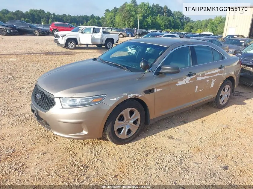 2016 Ford Taurus VIN: 1FAHP2MK1GG155170 Lot: 42614529