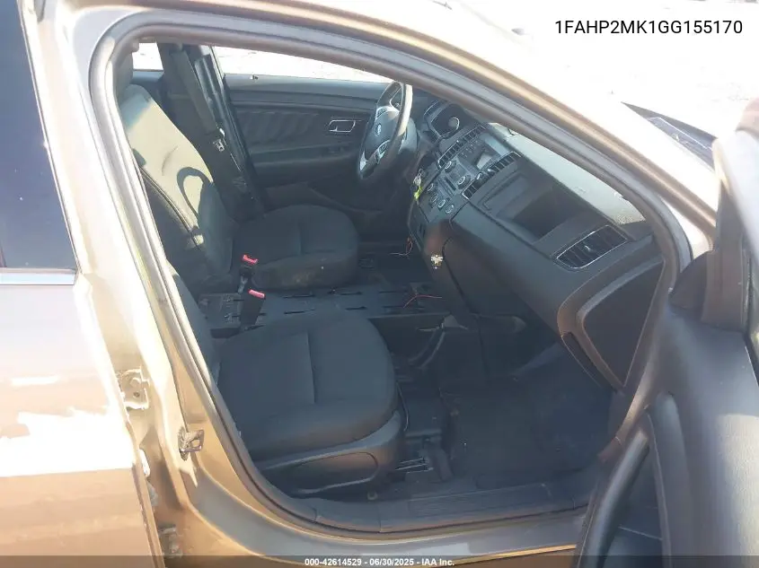 2016 Ford Taurus VIN: 1FAHP2MK1GG155170 Lot: 42614529