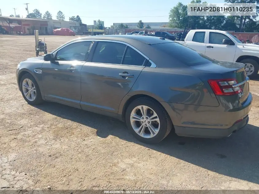 2017 Ford Taurus Se VIN: 1FAHP2D81HG110235 Lot: 42249870