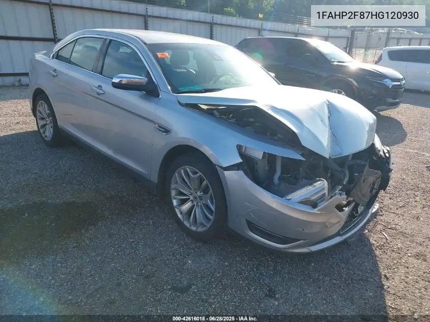 2017 Ford Taurus Limited VIN: 1FAHP2F87HG120930 Lot: 42616018