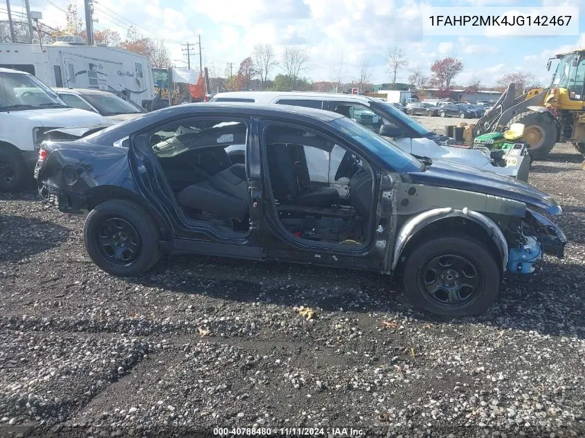 2018 Ford Police Interceptor VIN: 1FAHP2MK4JG142467 Lot: 40788480