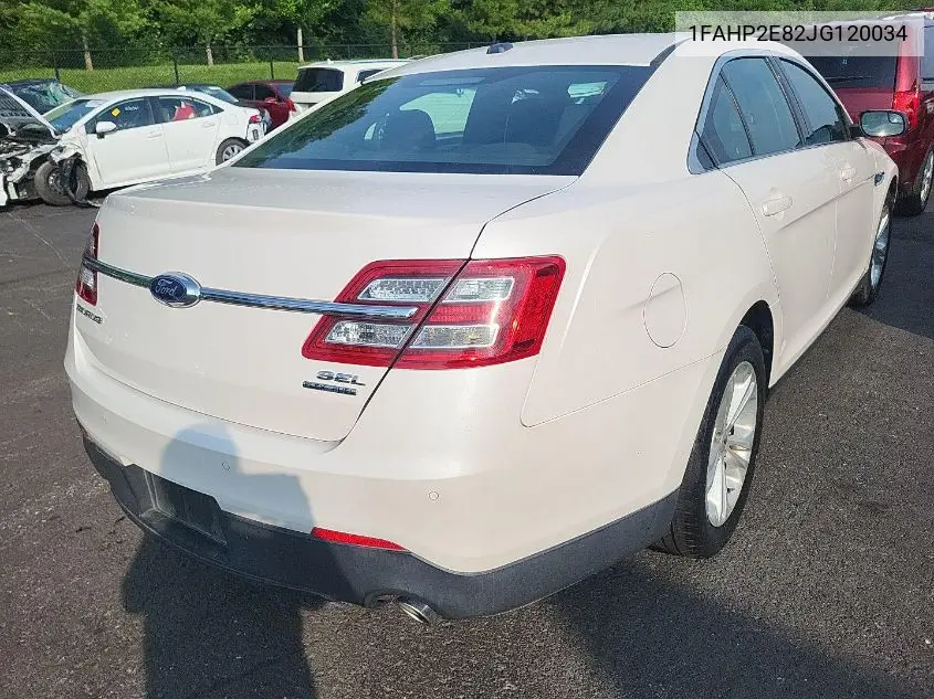 1FAHP2E82JG120034 2018 Ford Taurus Sel
