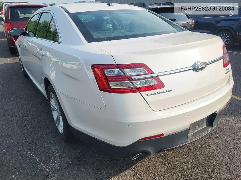 1FAHP2E82JG120034 2018 Ford Taurus Sel
