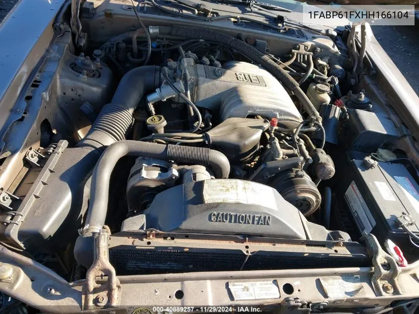 1987 Ford Thunderbird Sport VIN: 1FABP61FXHH166104 Lot: 40889257