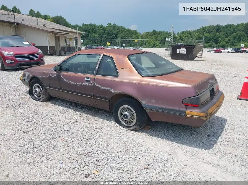 1988 Ford Thunderbird VIN: 1FABP6042JH241545 Lot: 42582622