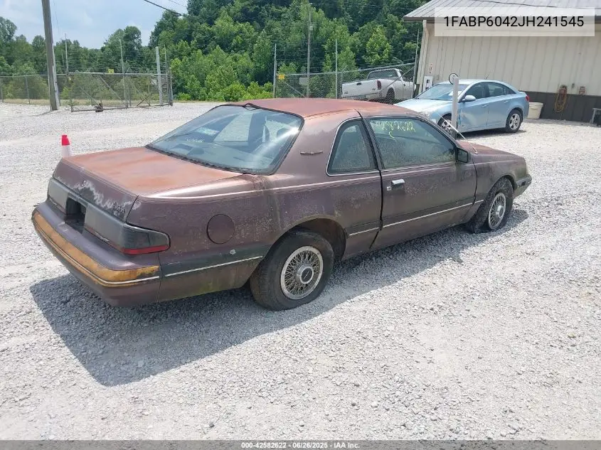 1988 Ford Thunderbird VIN: 1FABP6042JH241545 Lot: 42582622