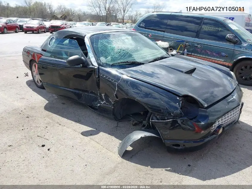 2002 Ford Thunderbird VIN: 1FAHP60A72Y105011 Lot: 41908900
