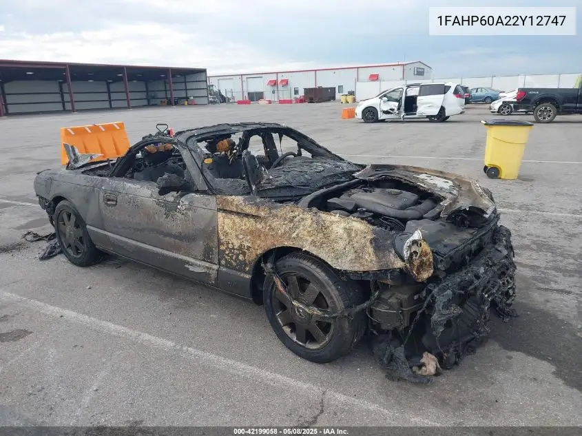 2002 Ford Thunderbird VIN: 1FAHP60A22Y12747 Lot: 42199058