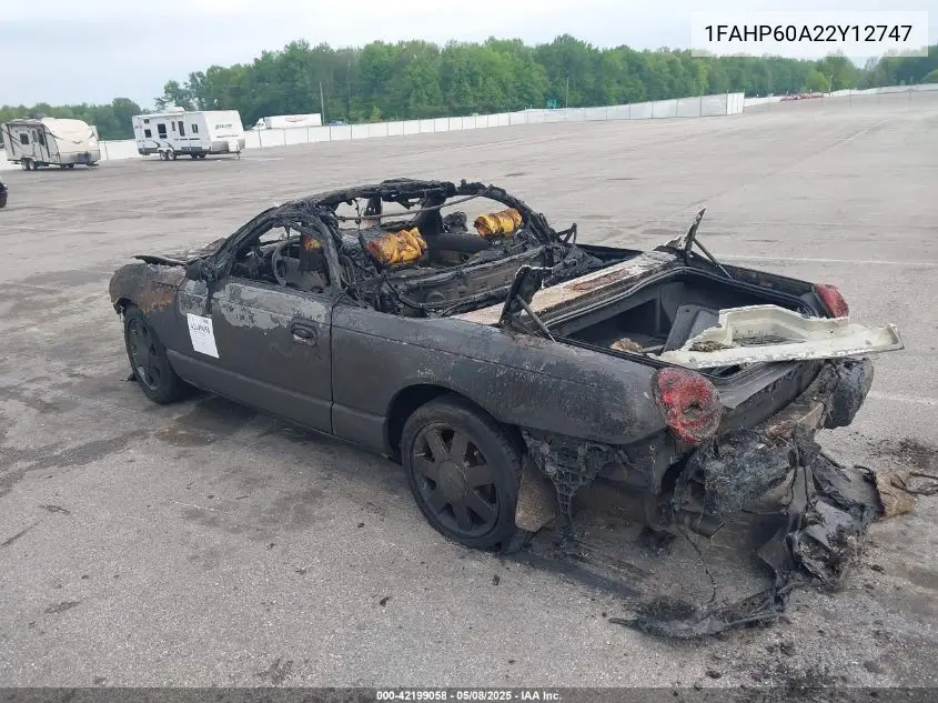2002 Ford Thunderbird VIN: 1FAHP60A22Y12747 Lot: 42199058