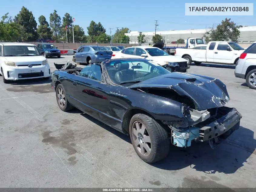 2002 Ford Thunderbird VIN: 1FAHP60A82Y103848 Lot: 42467093
