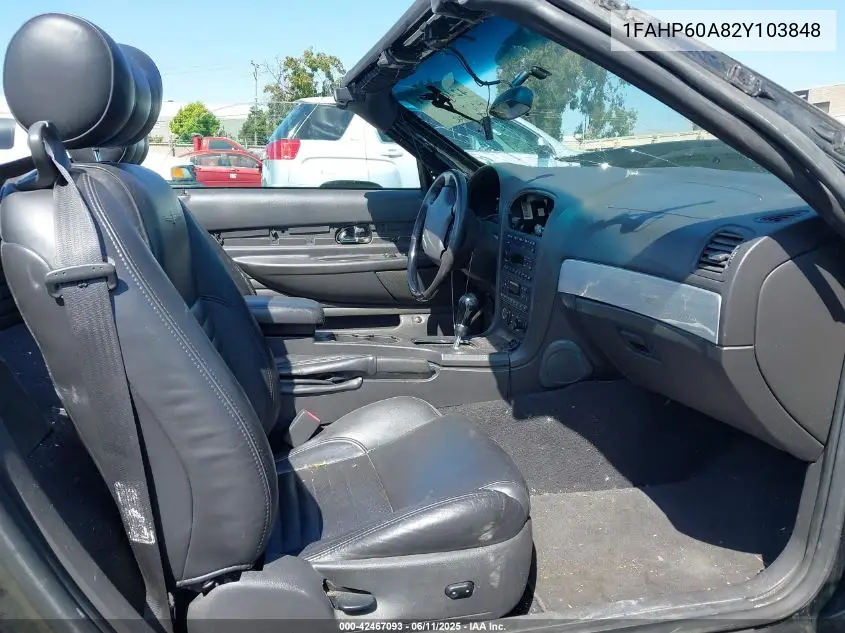 2002 Ford Thunderbird VIN: 1FAHP60A82Y103848 Lot: 42467093