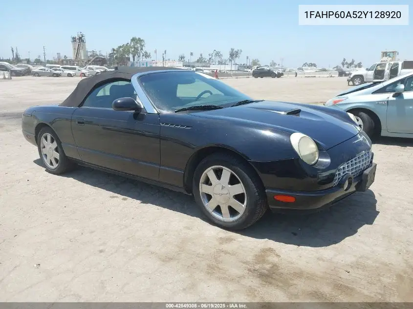 2002 Ford Thunderbird VIN: 1FAHP60A52Y128920 Lot: 42549308