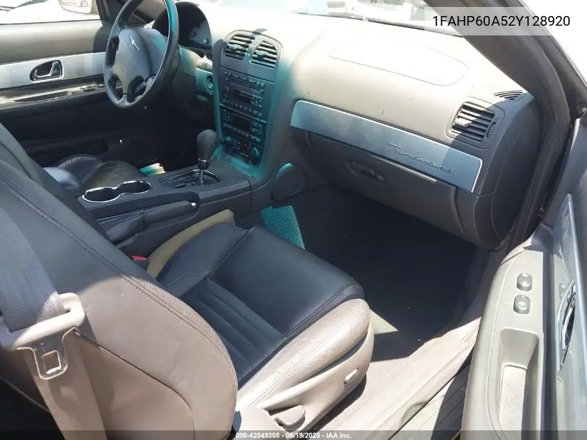 2002 Ford Thunderbird VIN: 1FAHP60A52Y128920 Lot: 42549308