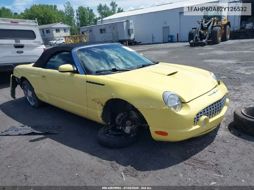 2002 Ford Thunderbird VIN: 1FAHP60A82Y126532 Lot: 42639992
