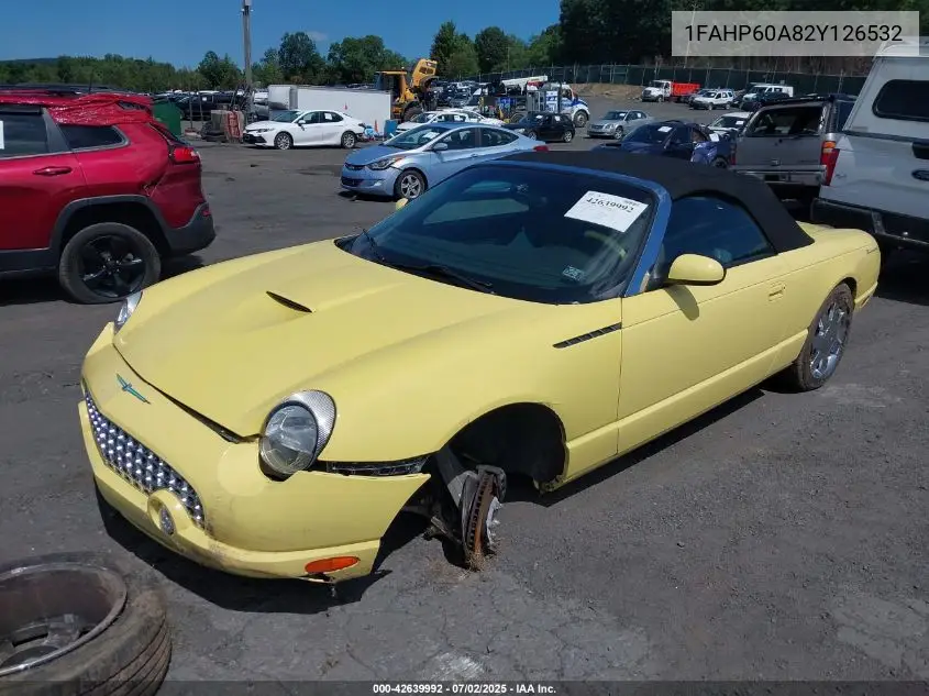 2002 Ford Thunderbird VIN: 1FAHP60A82Y126532 Lot: 42639992