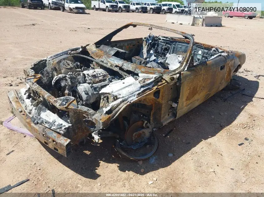 2004 Ford Thunderbird VIN: 1FAHP60A74Y108090 Lot: 42051482