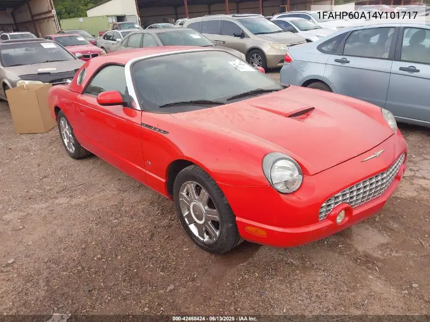 2004 Ford Thunderbird VIN: 1FAHP60A14Y101717 Lot: 42468424