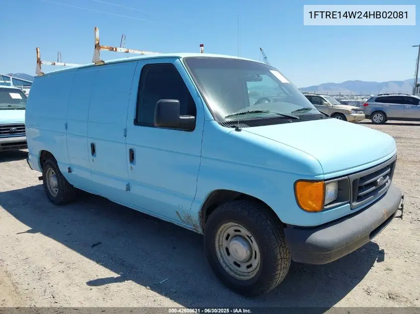 2004 Ford E-150 Commercial/Recreational VIN: 1FTRE14W24HB02081 Lot: 42608631