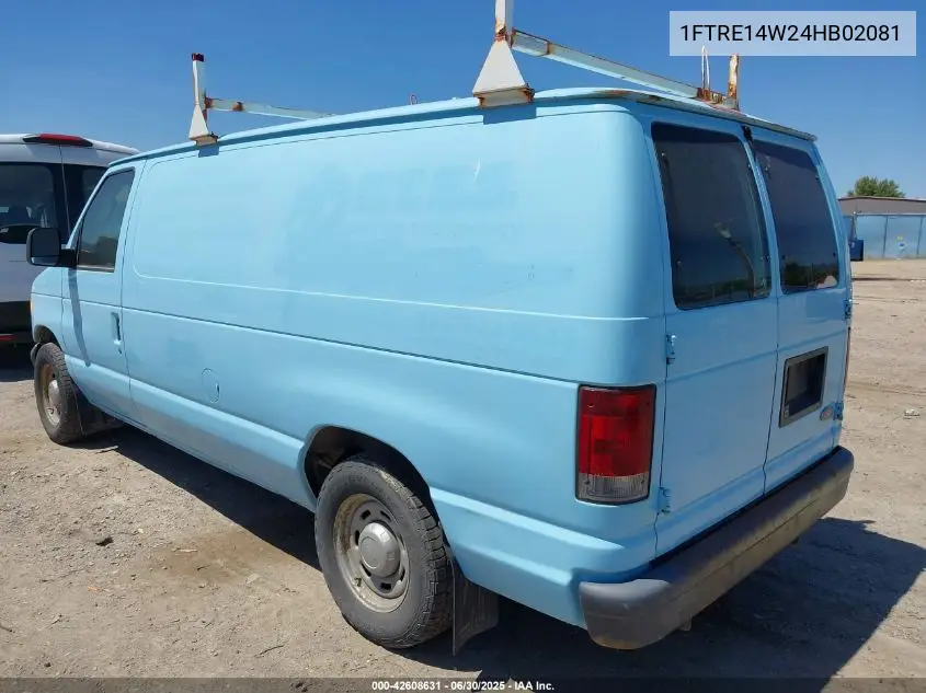 2004 Ford E-150 Commercial/Recreational VIN: 1FTRE14W24HB02081 Lot: 42608631