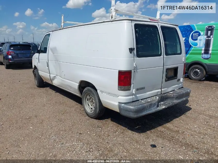 2006 Ford E-150 Commercial/Recreational VIN: 1FTRE14W46DA16314 Lot: 42618765