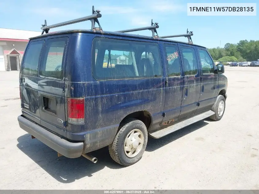 2007 Ford E-150 Chateau/Xl/Xlt VIN: 1FMNE11W57DB28135 Lot: 42576901