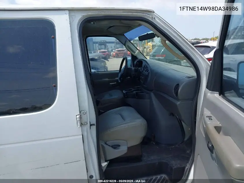 2008 Ford E-150 Commercial/Recreational VIN: 1FTNE14W98DA34986 Lot: 42216226
