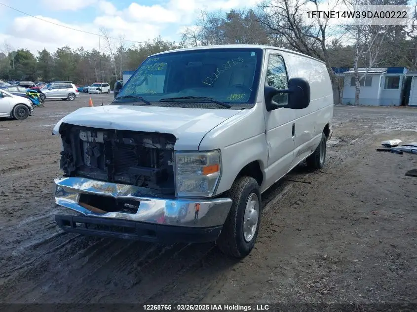 2009 Ford E-150 Commercial/Recreational VIN: 1FTNE14W39DA00222 Lot: 12268765