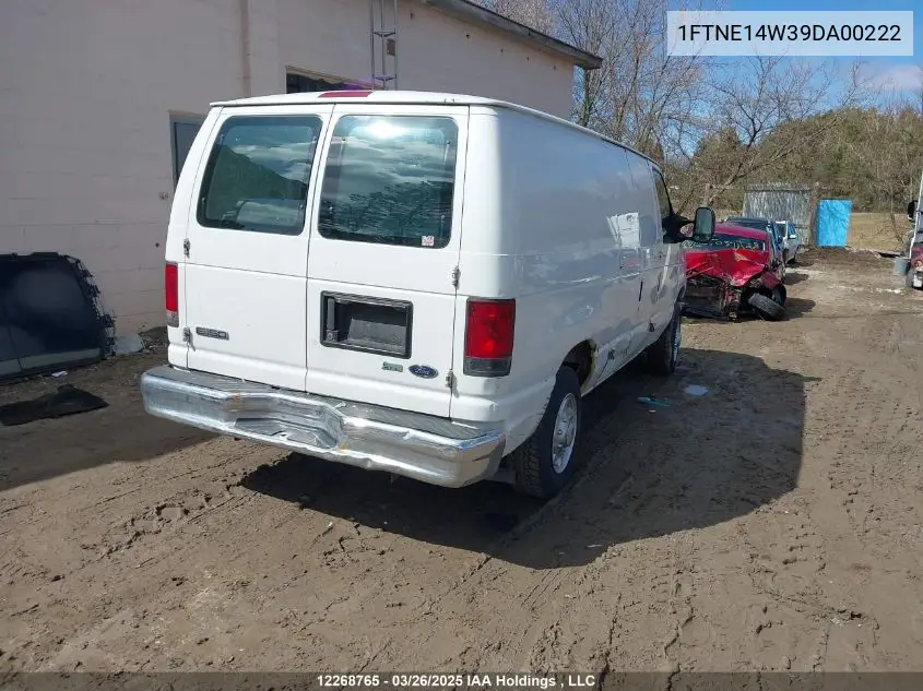 2009 Ford E-150 Commercial/Recreational VIN: 1FTNE14W39DA00222 Lot: 12268765