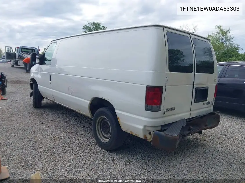 2010 Ford E-150 Commercial/Recreational VIN: 1FTNE1EW0ADA53303 Lot: 42231339