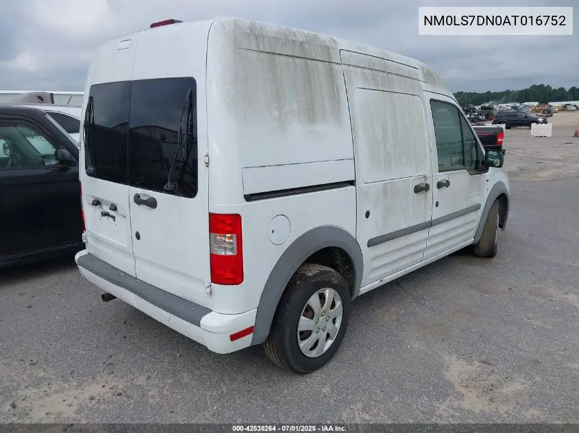 2010 Ford Transit Connect Xlt VIN: NM0LS7DN0AT016752 Lot: 42538264