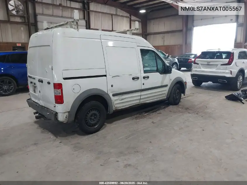2010 Ford Transit Connect Xl VIN: NM0LS7ANXAT005567 Lot: 42559992
