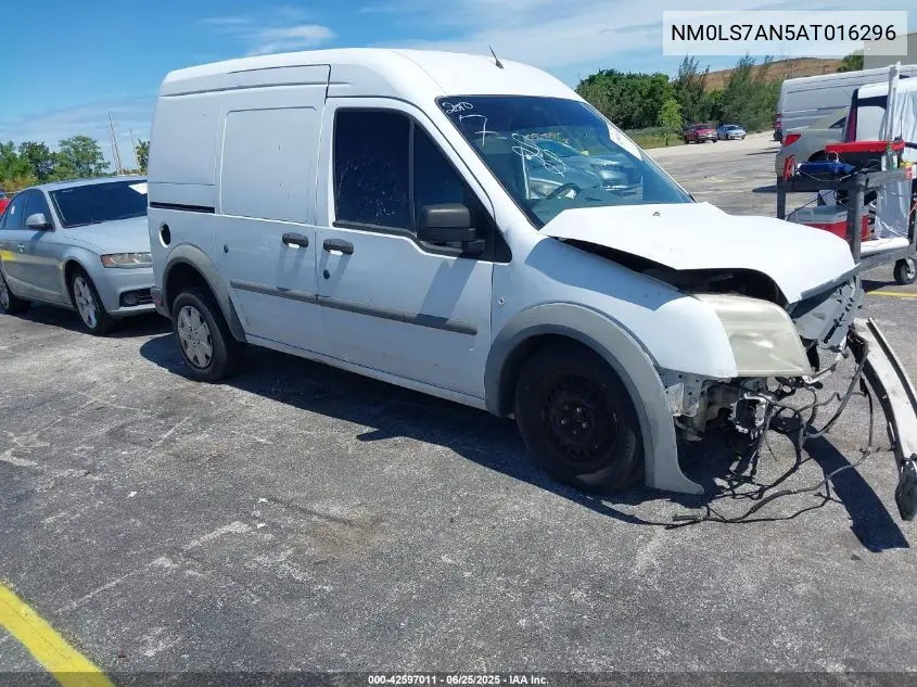 2010 Ford Transit Connect Xl VIN: NM0LS7AN5AT016296 Lot: 42597011