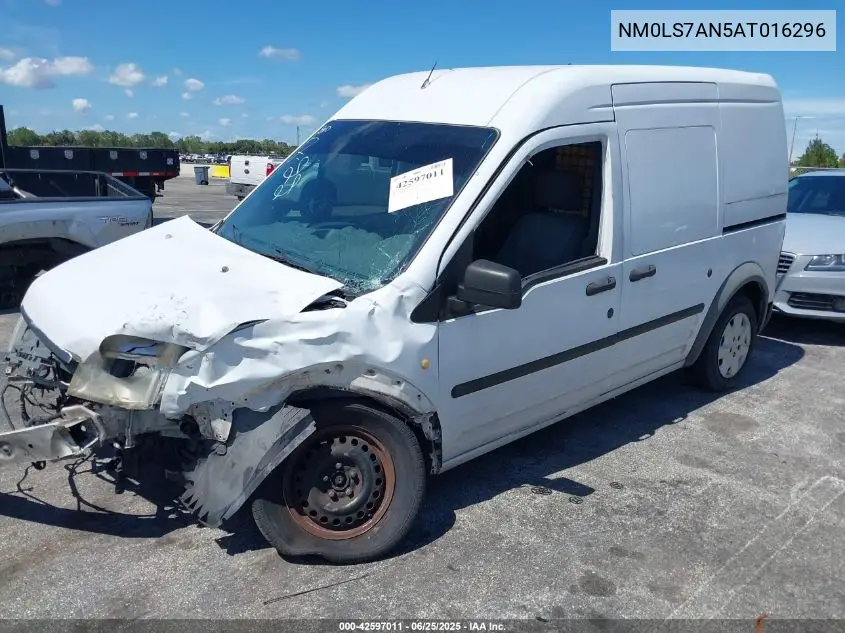 2010 Ford Transit Connect Xl VIN: NM0LS7AN5AT016296 Lot: 42597011