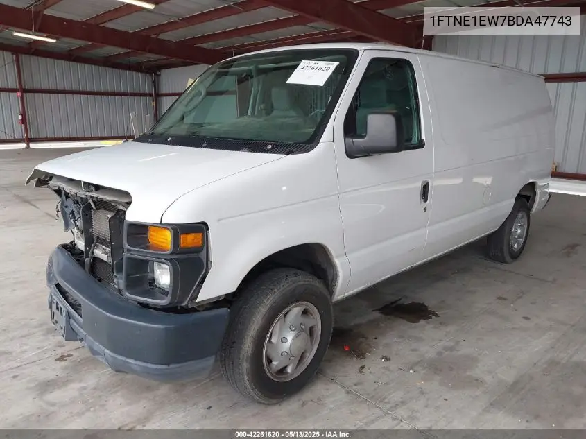 2011 Ford E-150 Commercial VIN: 1FTNE1EW7BDA47743 Lot: 42261620