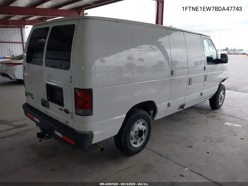 2011 Ford E-150 Commercial VIN: 1FTNE1EW7BDA47743 Lot: 42261620