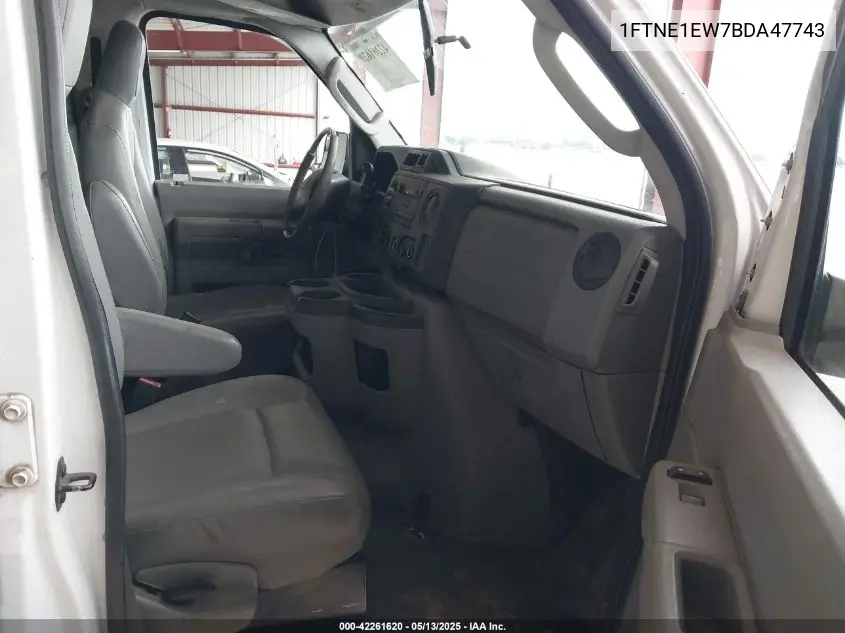 2011 Ford E-150 Commercial VIN: 1FTNE1EW7BDA47743 Lot: 42261620
