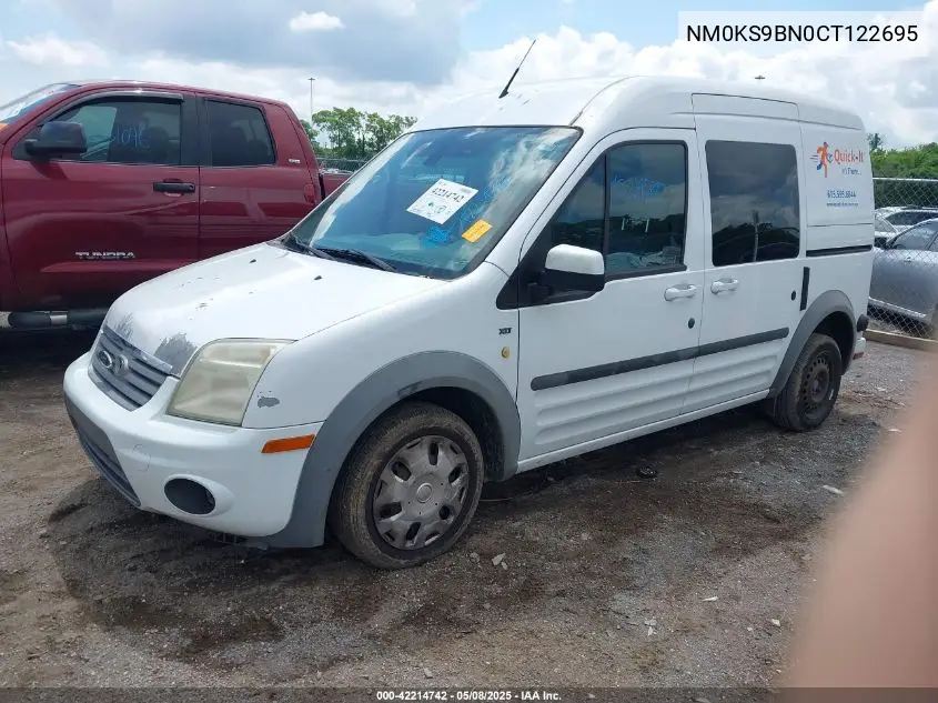 2012 Ford Transit Connect Xlt VIN: NM0KS9BN0CT122695 Lot: 42214742