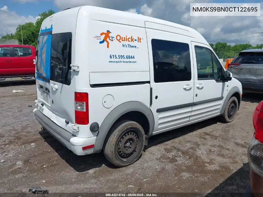 2012 Ford Transit Connect Xlt VIN: NM0KS9BN0CT122695 Lot: 42214742